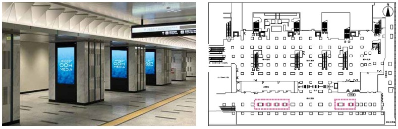 大阪駅・西口前 駅図