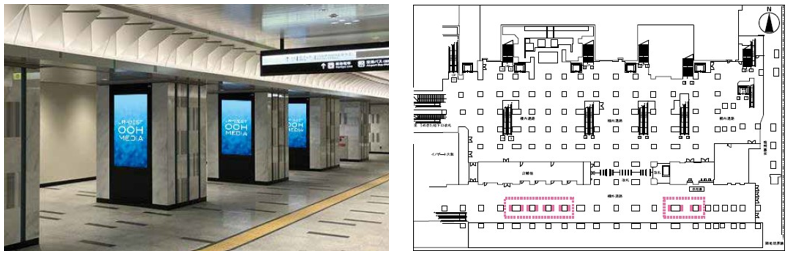 大阪駅・西口前 駅図