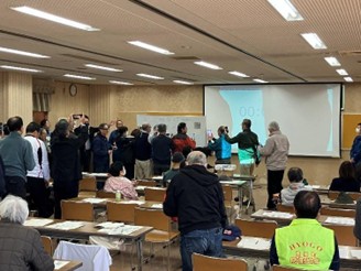 画像3:二次元コード受付の様子