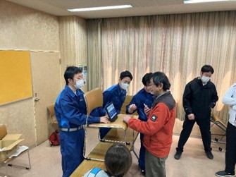 画像4:顔認証受付の様子